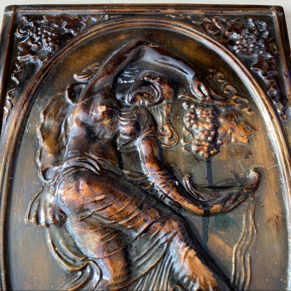 Andrew Herkommer European Antique Repousse Metal Wall Decor Vintage - Picture 5 of 8